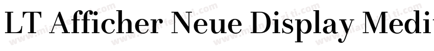 LT Afficher Neue Display Medium字体转换